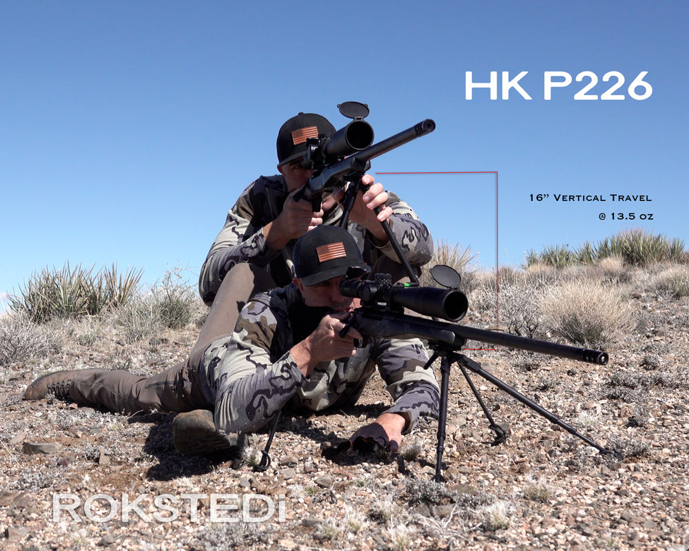 HK P226 Bipod vertical travel & weight