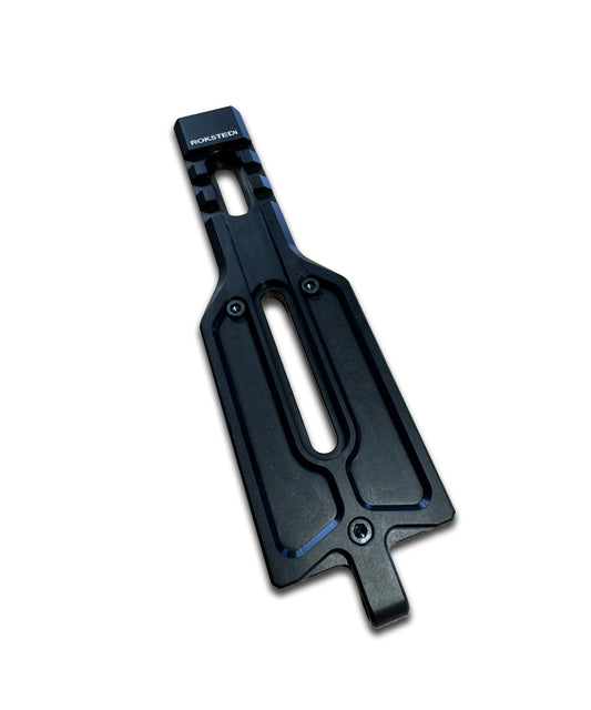 ROKSTEDi ARCA-Picatinny Combo Rail mounted on rifle stock