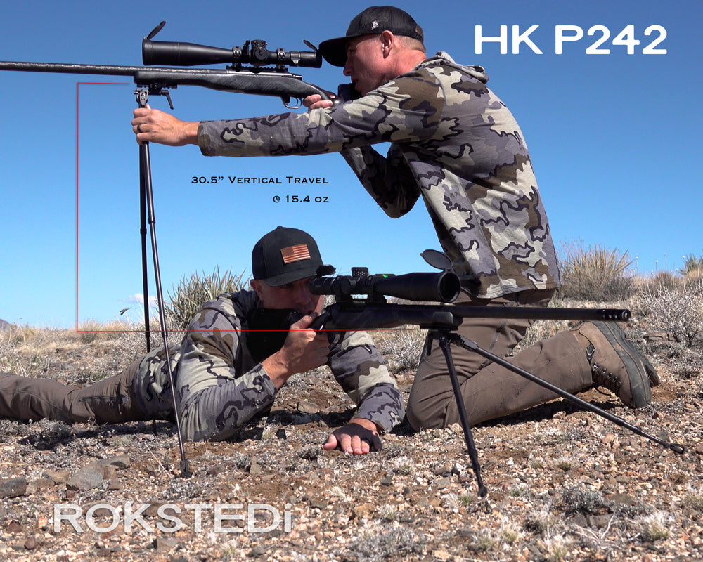 HK P242 vertical travel & weight